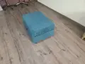 Синя табуретка от плат с фунция ракла, снимка 2