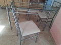 Стъклена маса + 4 стола, снимка 5