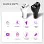 2в1 Безжична Bluetooth Слушалка + Зарядно за кола Хендсфри обаждания и USB порт за бързо зареждане, снимка 9