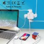 Power Magic Cube USB, 4 гнезда, 2хUSB, 1xType C, 16A, бутон за включване , снимка 4