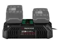 НОВИ! Двойно зарядно устройство Parkside PDSLG 20 B1 - за бързо зареждане на 20V батерии, снимка 2