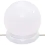 vidaXL Тоалетка с LED, бетонно сива, 60x40x140 см, снимка 8