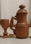 дърворезба сервиз за ценители , снимка 5