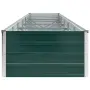 vidaXL Градинска висока леха поцинкована стомана 480x80x45 см зелена, снимка 4