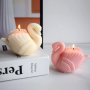 Силиконов молд Лебед за свещ сапун декорация на торта фондан епоксидна смола, свещи сапуни, снимка 1