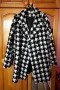 Дамско преходно палто – черно/бяло, елегантно, снимка 1