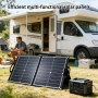 Мощен Сгъваем Соларен Панел 120W – Монокристален | USB-C, XT60, DC за Къмпинг, снимка 6