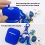 Нов защитен силиконов калъф за корпуса AirPods 2 и 1 с весели висулки, снимка 2