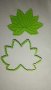 Японско листо Аралия пластмасов резец форма за тесто сладки фондан декор бисквитки, снимка 3