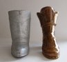 Ваза, вази  ботуш, метал, керамика 2 бр., снимка 12