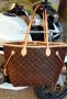 Кафява чанта Louis Vuitton  Neverfull, снимка 2