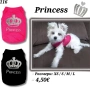 Блузка за куче и котка Princess. Тениска за куче. Дрехи за кучета и котки. Кучешки дрехи. , снимка 1