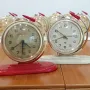 Руски/Съветски будилници/часовници Слава и Восток с ракетка , снимка 4