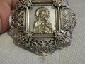 Старинен нагръден знак Богородица с бял седеф - внос ИЗраел, Йерусалим религия, снимка 5