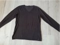 Кафяв пуловер финно плетиво, снимка 1 - Пуловери - 30286285