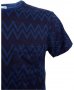Scotch & Soda Navy Zig Zag Stripe T-shirt - страхотна мъжка тениска, снимка 1 - Тениски - 29658298