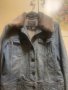   Класически  модел с кожена яка Дънково дънкено сафари Mexx , снимка 4