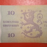 Банкноти 10 марки Финландия , снимка 3 - Нумизматика и бонистика - 38764216