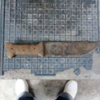 Стар нож чупикости , снимка 1 - Антикварни и старинни предмети - 34050492