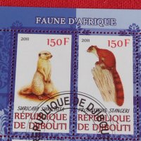 Пощенски марки  чиста комплектна серия ЖИВОТНИ поща Чад,Джирути за колекция 29529, снимка 7 - Филателия - 37723072