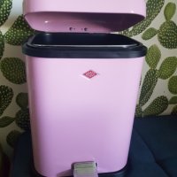 Wesco Single Boy Pink Кошче за отпадъци с капак и педал 13 L, снимка 7 - Други - 36957552