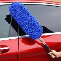 Микрофибърна четка за почистване на автомобил с телескопична дръжка, снимка 2 - Мопове, кофи, четки и метли - 44433048