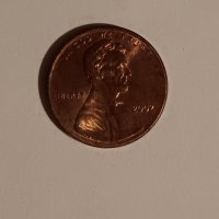 1 цент САЩ 2002 Америка 1 цент 2002 Линкълн, снимка 3 - Нумизматика и бонистика - 44467162