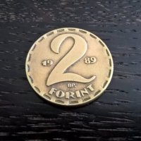 Монета - Унгария - 2 форинта | 1989г., снимка 1 - Нумизматика и бонистика - 29290286