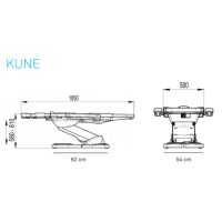 Стол за педикюр Kune (2 мотора), снимка 3 - Педикюр и маникюр - 44509374