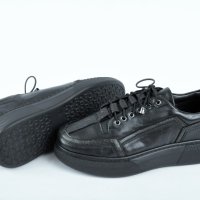 НОВО! Дамски обувки от естествена кожа - Черни, снимка 4 - Дамски ежедневни обувки - 42810904