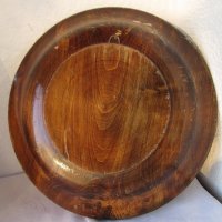  голяма стара Дървена  чиния -пано - поднос,  дърворезба, снимка 3 - Декорация за дома - 31174979