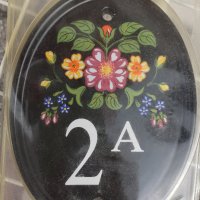 Керамична табела с номер “2А” за къща, апартамент, жилище, снимка 5 - Декорация за дома - 37827085