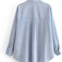 Zara връхна рипсена риза, размер XS/S, снимка 7 - Ризи - 44258793
