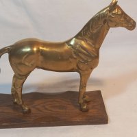 Бронзова статуетка кон, снимка 2 - Статуетки - 38264364