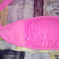 Ново! Страхотен розов бански с пайети размер С, снимка 6 - Бански костюми - 37092541