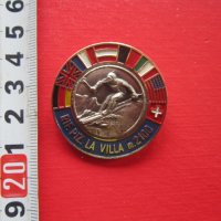 Уникален алпийски голям знак значка Лабор емайл, снимка 1 - Колекции - 29421749