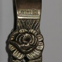 Немска сребърна щипка за захар /лед, снимка 2 - Антикварни и старинни предмети - 36919819