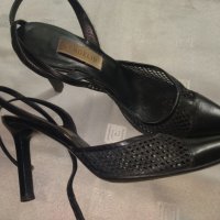 Eлегантни кожени обувки / сандали на ток  Vergelio , снимка 6 - Дамски елегантни обувки - 29342295