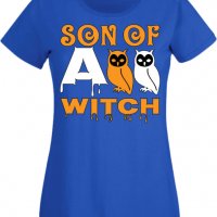 Дамска тениска Son Of A Witch 1,Halloween,Хелоуин,Празник,Забавление,Изненада,Обичаи,, снимка 4 - Тениски - 38138252