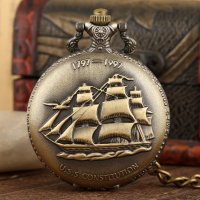 Нов Джобен часовник с кораб платна 1797 мачти платна океан  , снимка 2 - Други ценни предмети - 31448443