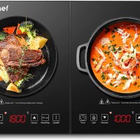 Нов 2800W Индукционен плот преносим готварски двоен котлон Печка , снимка 2 - Печки, фурни - 39739418