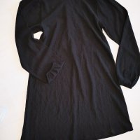 Черна рокля Зара Zara, снимка 4 - Рокли - 30977972