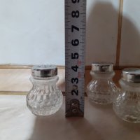 Комплект малки стъклени солнички 3 бр., снимка 6 - Антикварни и старинни предмети - 44148926