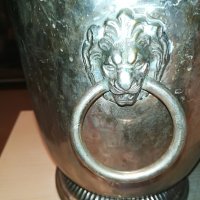 шампаниера с лъвове 24х22см-внос франция, снимка 5 - Колекции - 29477034
