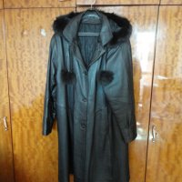 Дамско кожено палто, снимка 2 - Палта, манта - 34434800