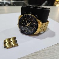 Мъжки хронографен часовник Mercedes-Benz Gold, снимка 7 - Мъжки - 40855566
