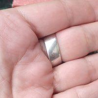 Винтидж / Стар сребърен пръстен с Морганит проба 925 , снимка 10 - Пръстени - 42322435