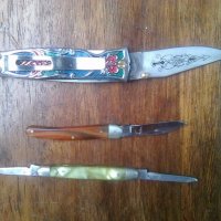 Три джобни ножчета китайско швейцарско и българско, снимка 1 - Ножове - 38866541