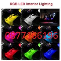 Цветомузика LED Интериорно Осветление за кола Диодни ленти RGB  , снимка 3 - Аксесоари и консумативи - 35025716