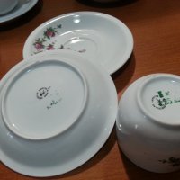 Български порцелан чаши за чай , снимка 3 - Антикварни и старинни предмети - 44465801